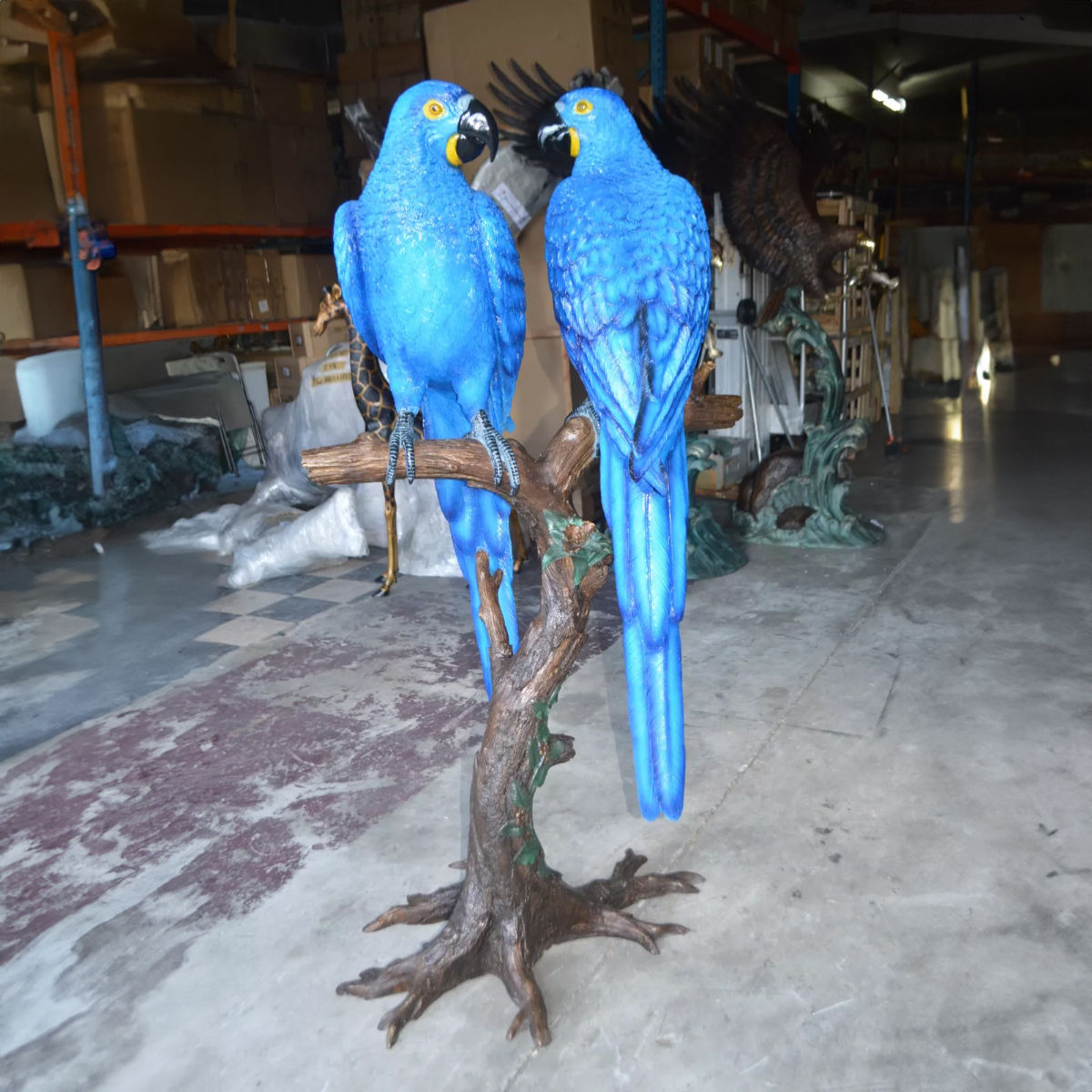 Parrot Statues Garden