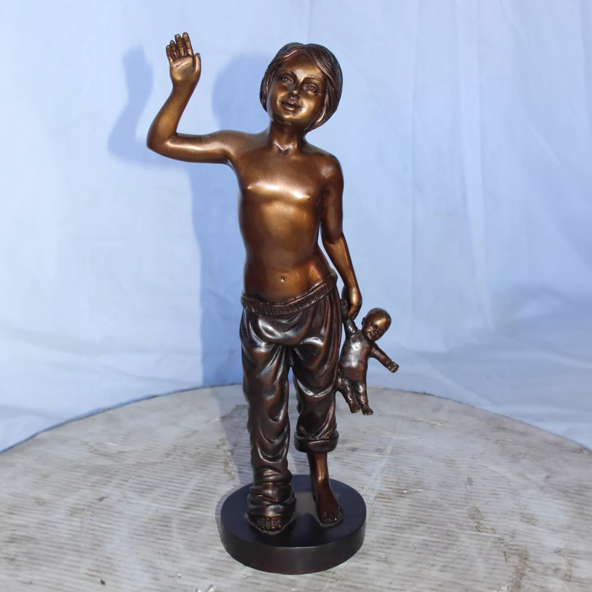 Shirtless Girl Statue for Sale