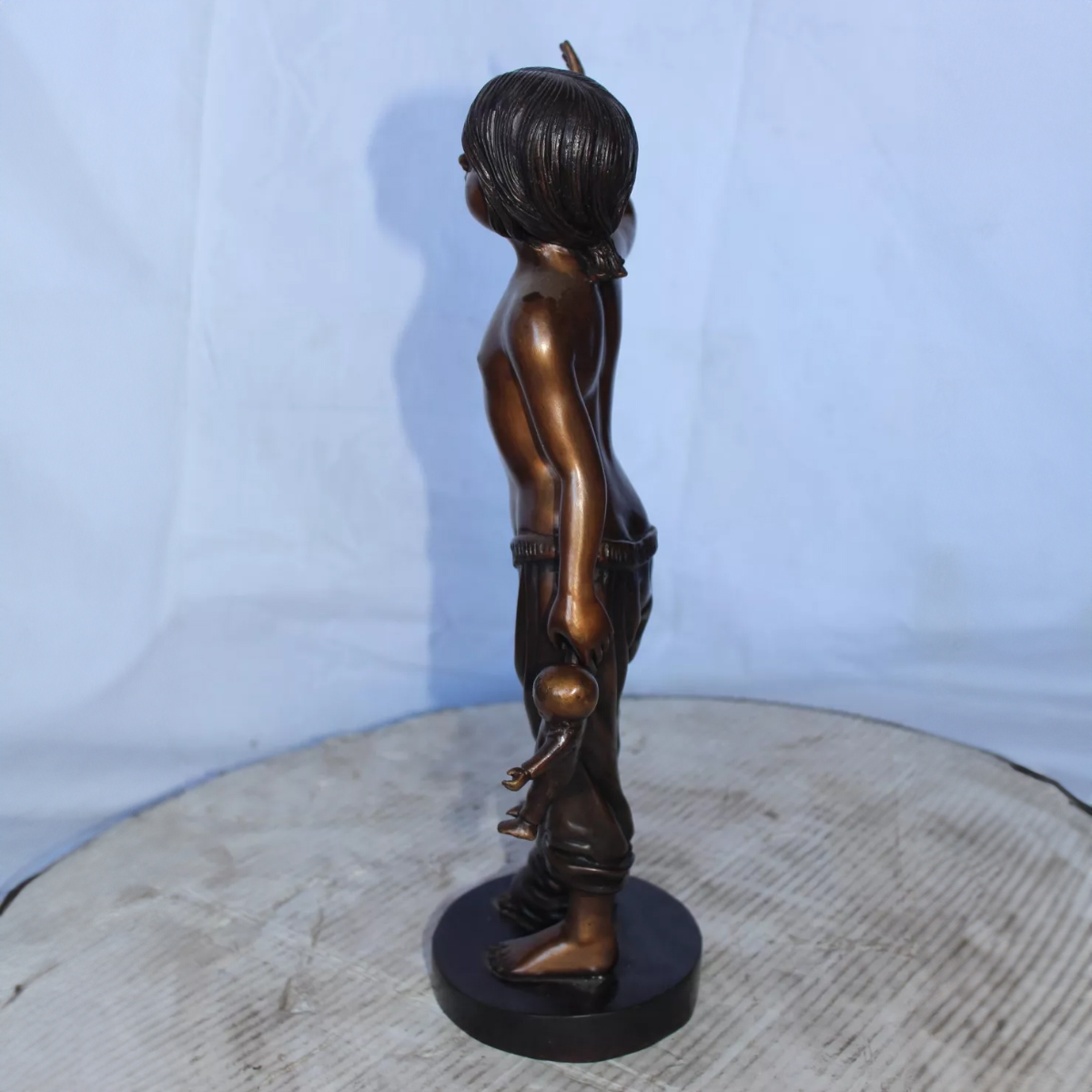 Shirtless Girl Statue for Sale