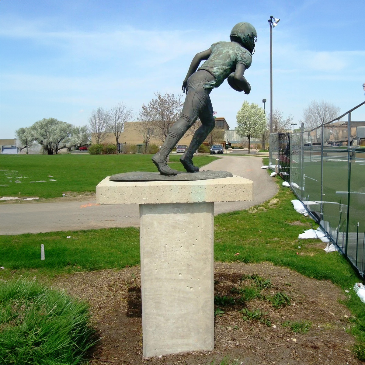 Statue Football Player