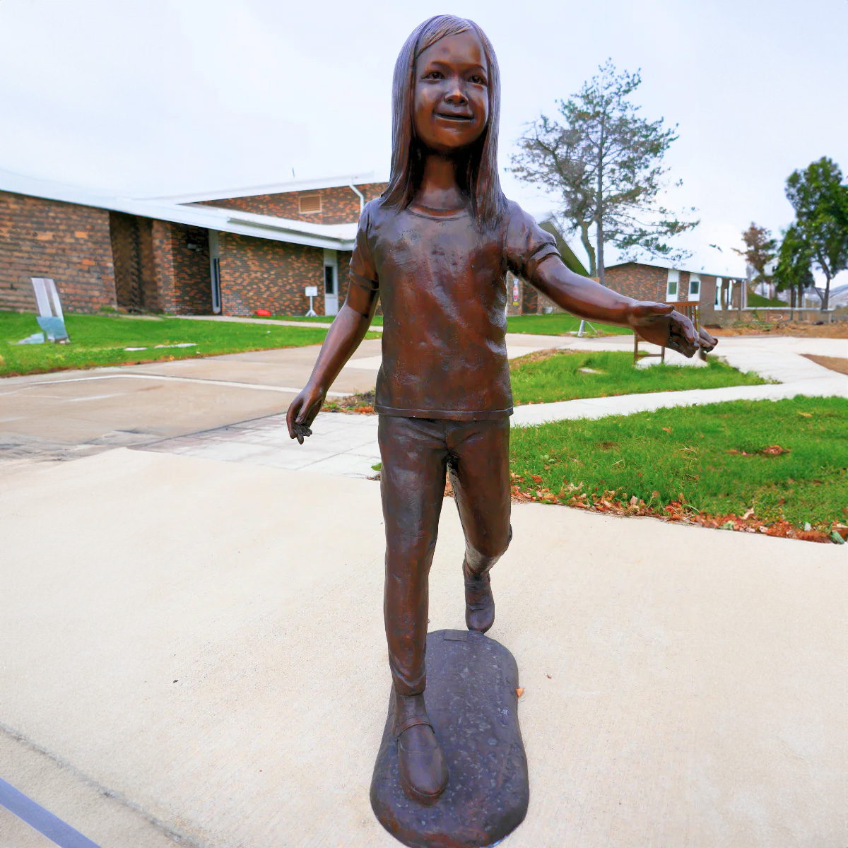 Teacher and Kids Statue