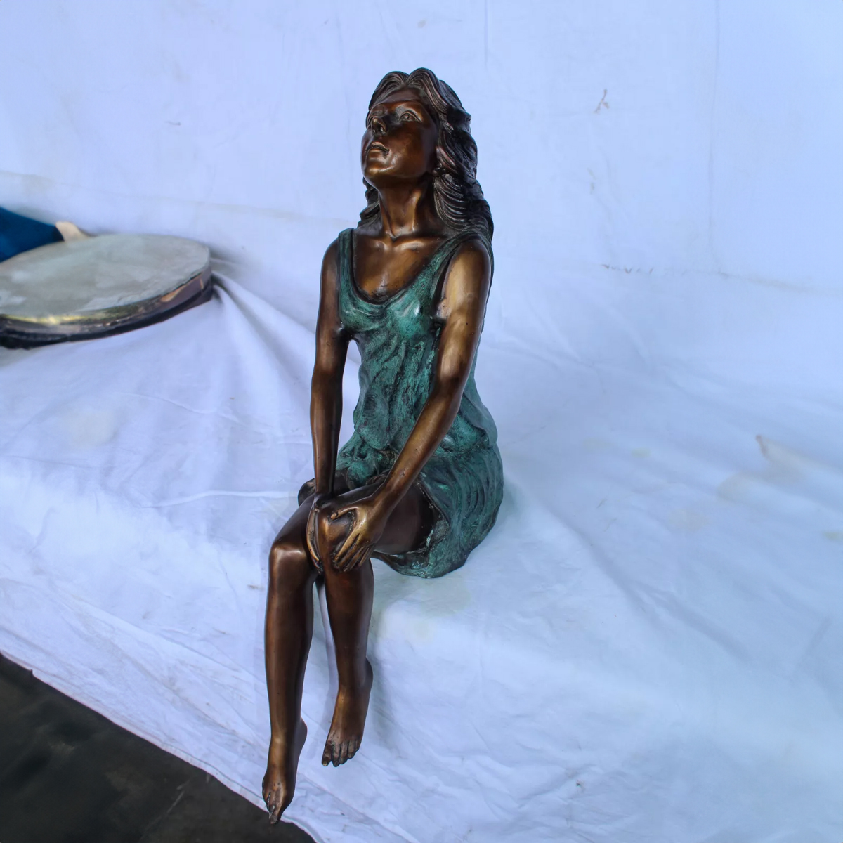 Woman Sitting Sculpture