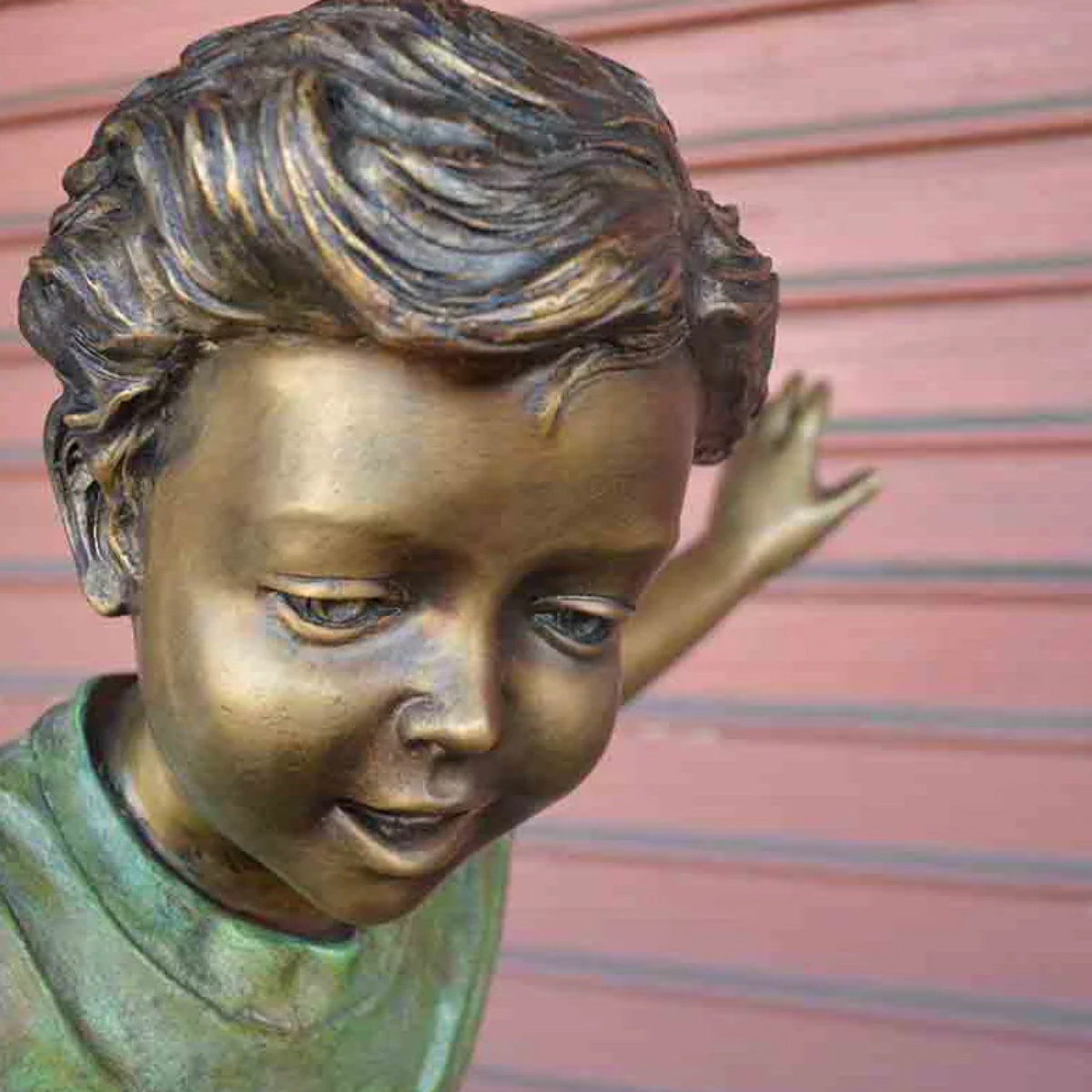 Young Soccer Player Statue