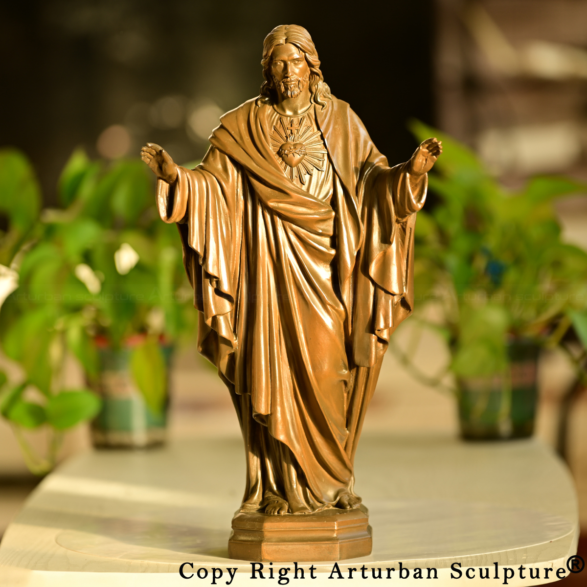 Jesus with Open Arms Statue