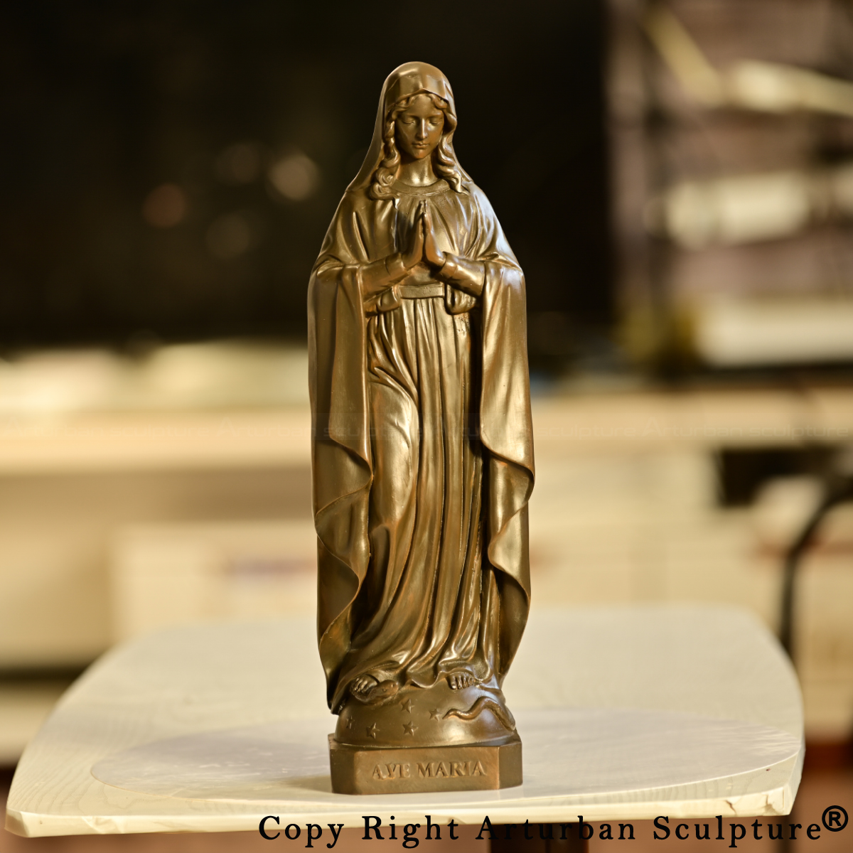 Statue of Mary Praying