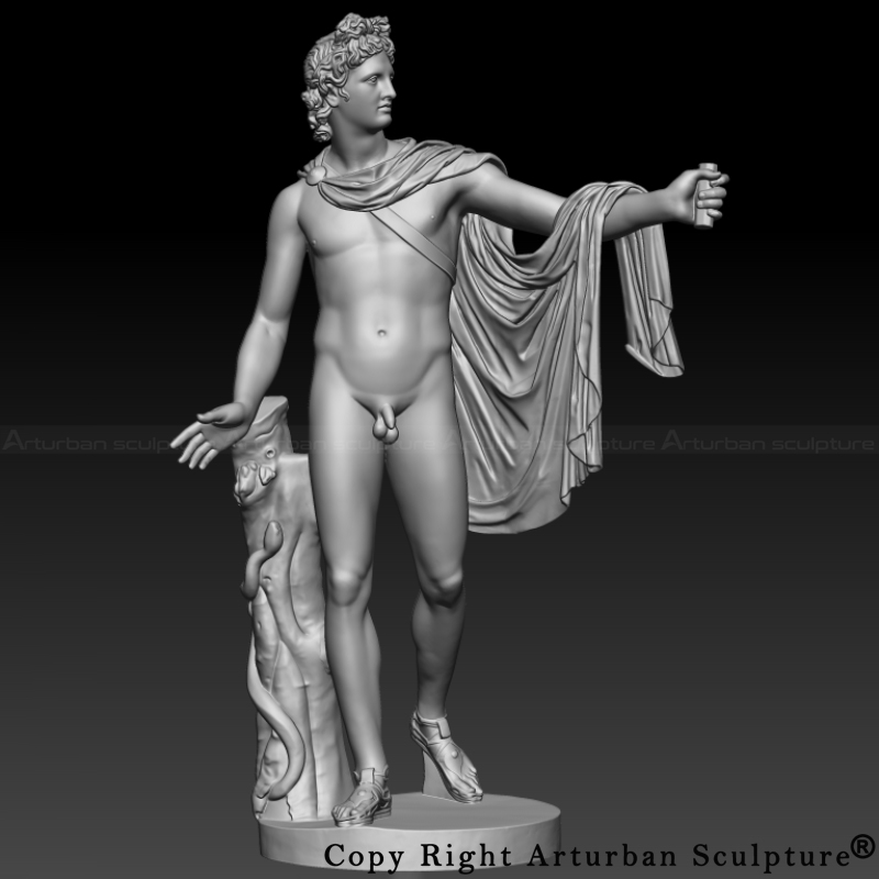 3D Design of Apollo Belvedere Statue