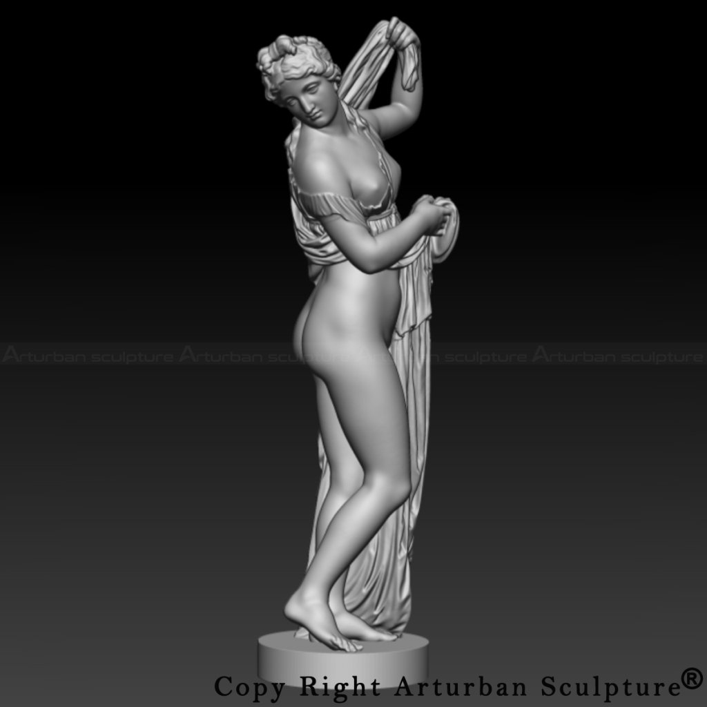 3D design of Aphrodite Kallipygos figurine