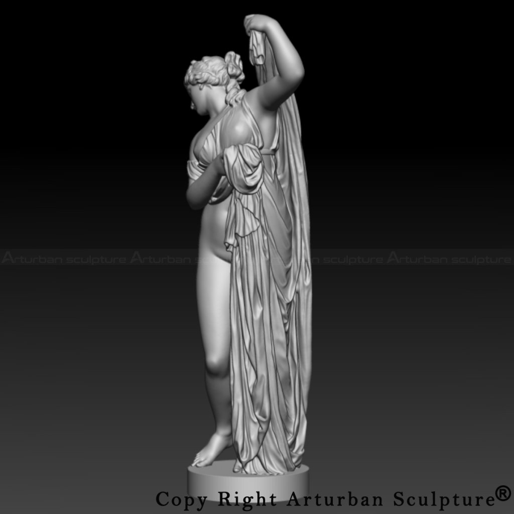 3D design of Aphrodite Kallipygos figurine