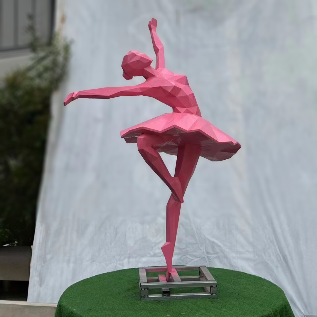 Statue De Jardin Fille Dansante En Métal - Décoration Extérieure étanche - Sculpture Art Moderne 38 Cm
