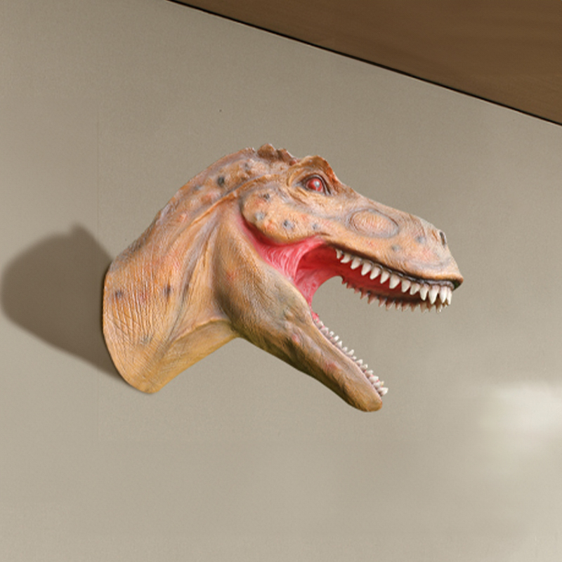 Dinosaur Head Statue