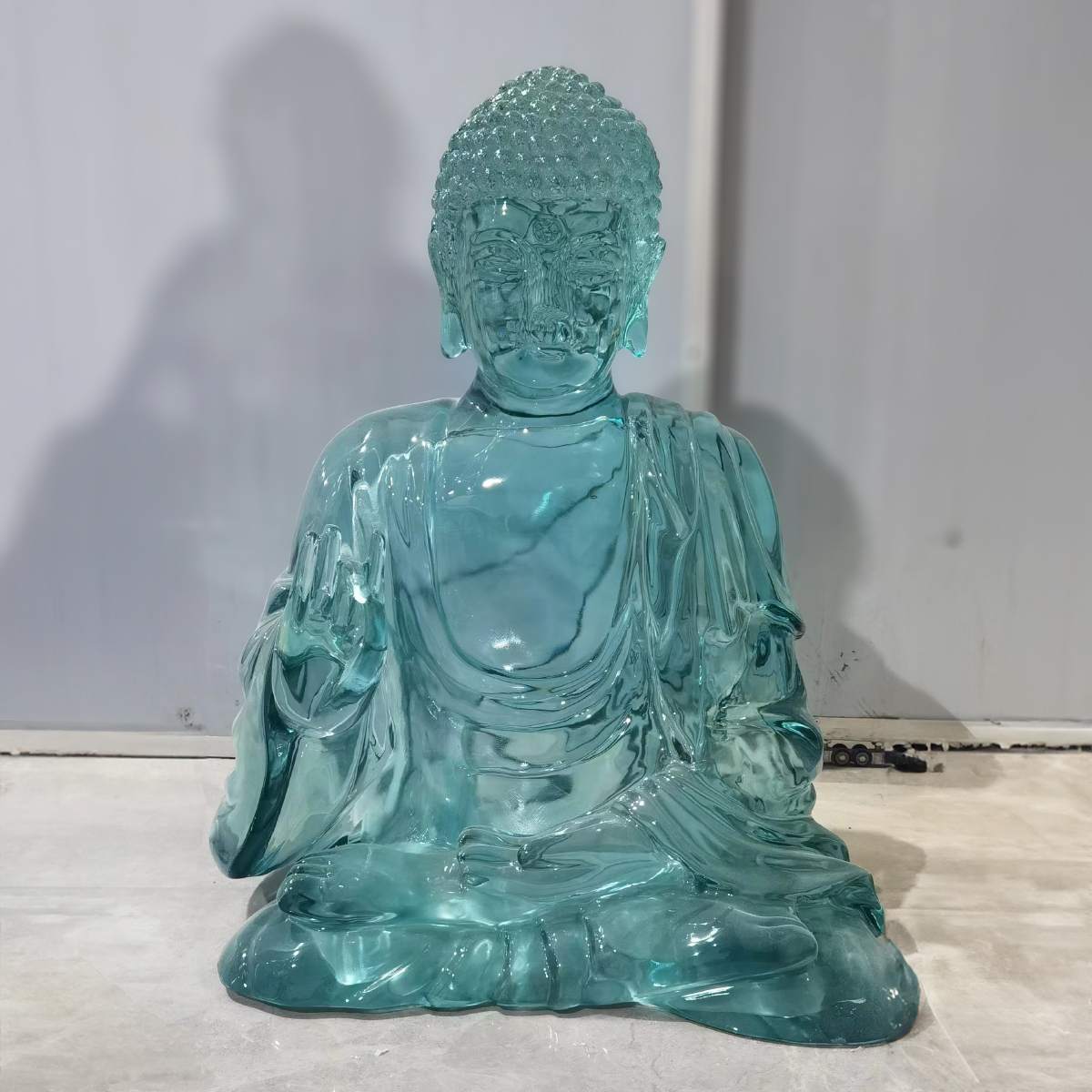 Green Resin Buddha