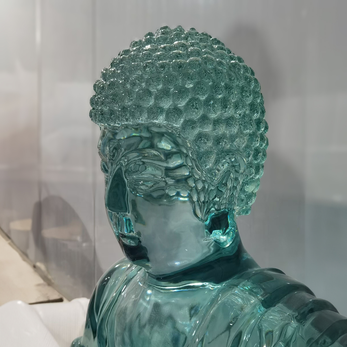 Green Resin Buddha