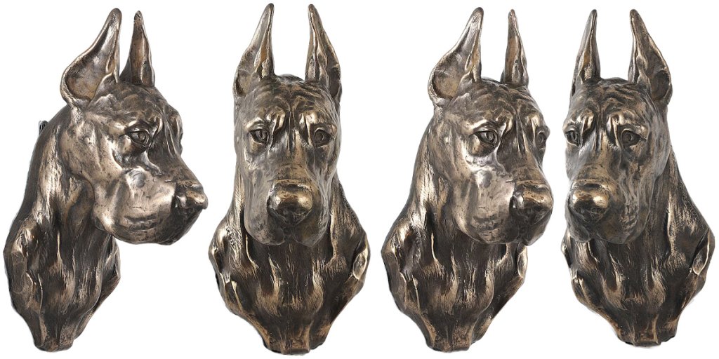 Great Dane Bust Statue