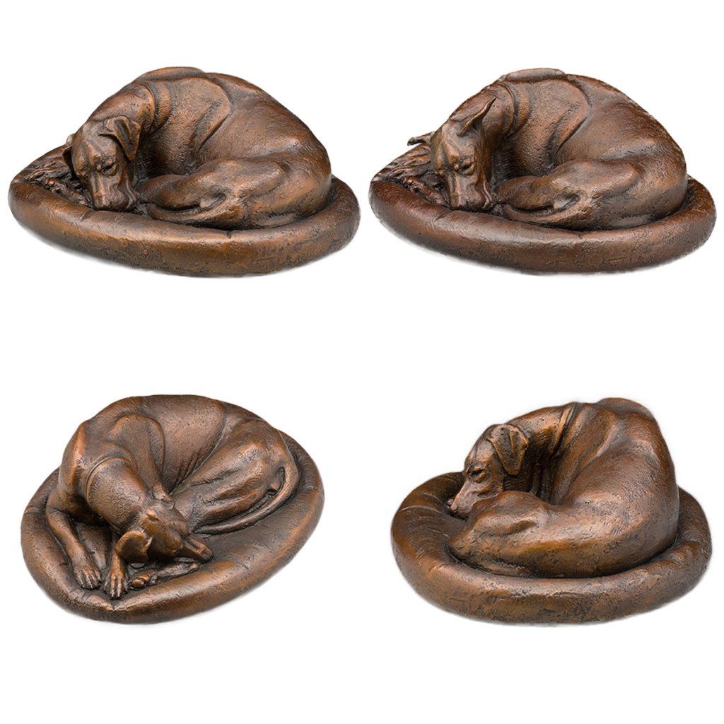 Great curling up in a circle statue