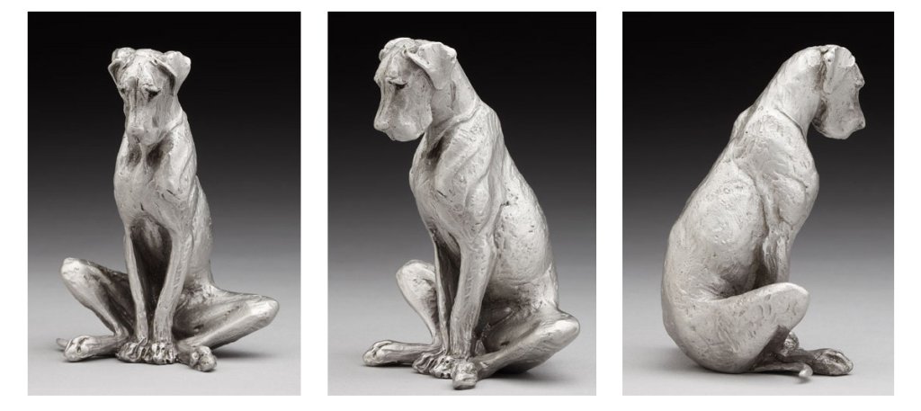 Great Dane Sitting Statue