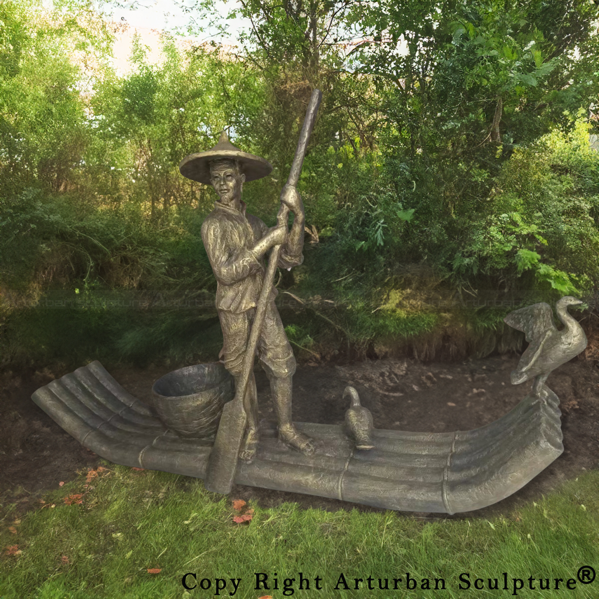 Boatman Sculpture