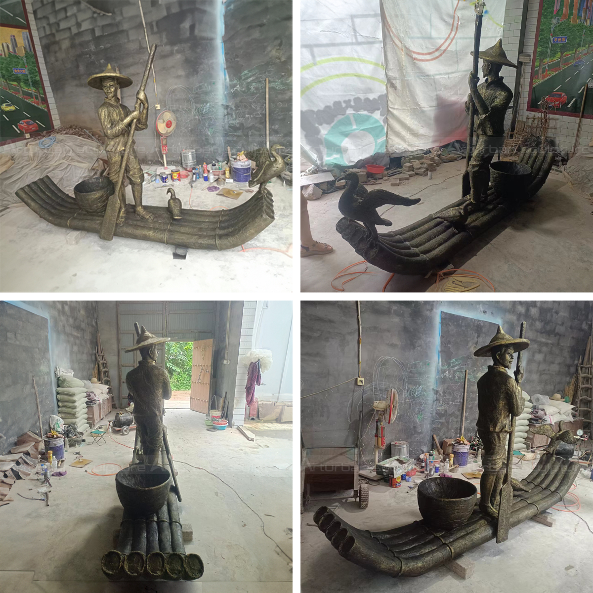 Boatman Sculpture
