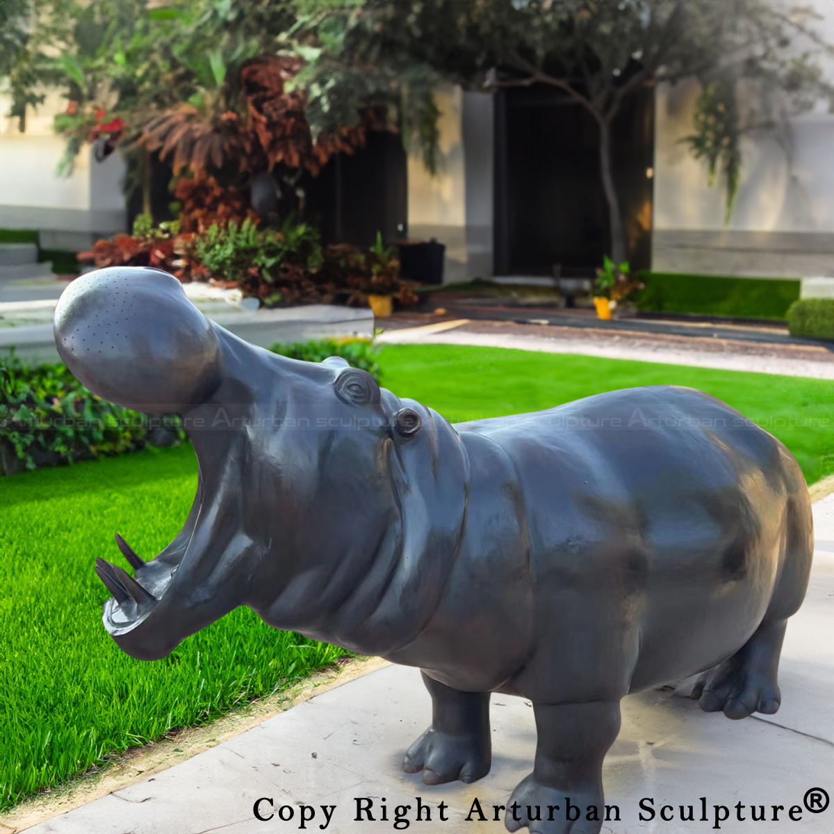 Hippo Sculpture