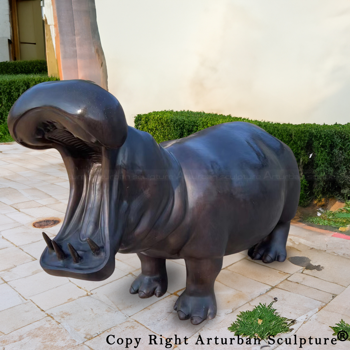 Hippo Yard Decoration