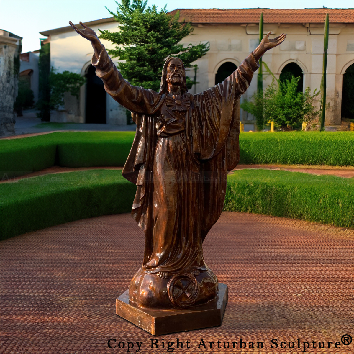 Jesus Blessing Statue