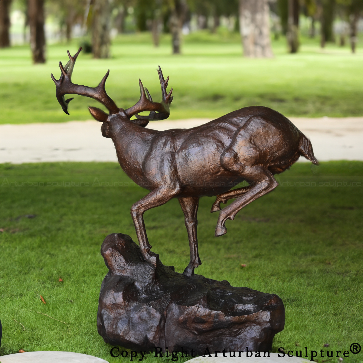 Large Deer Sculpture