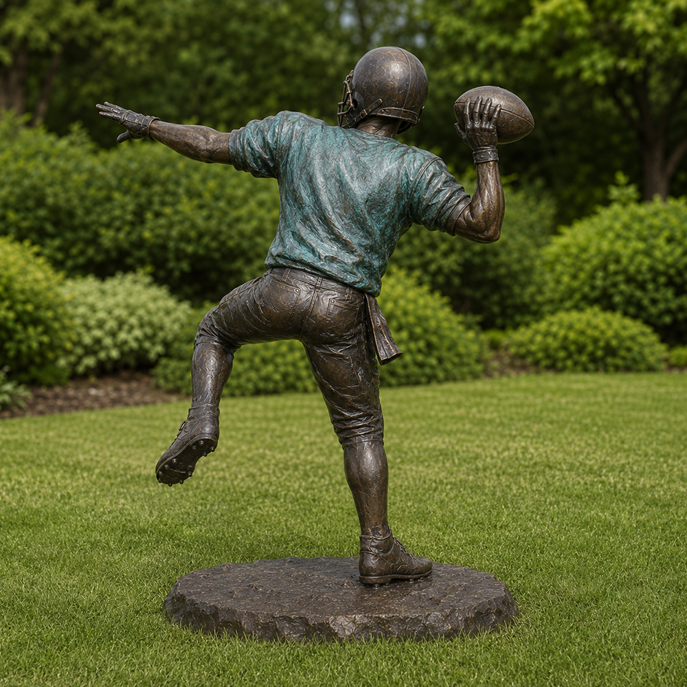 Young Soccer Player Statue