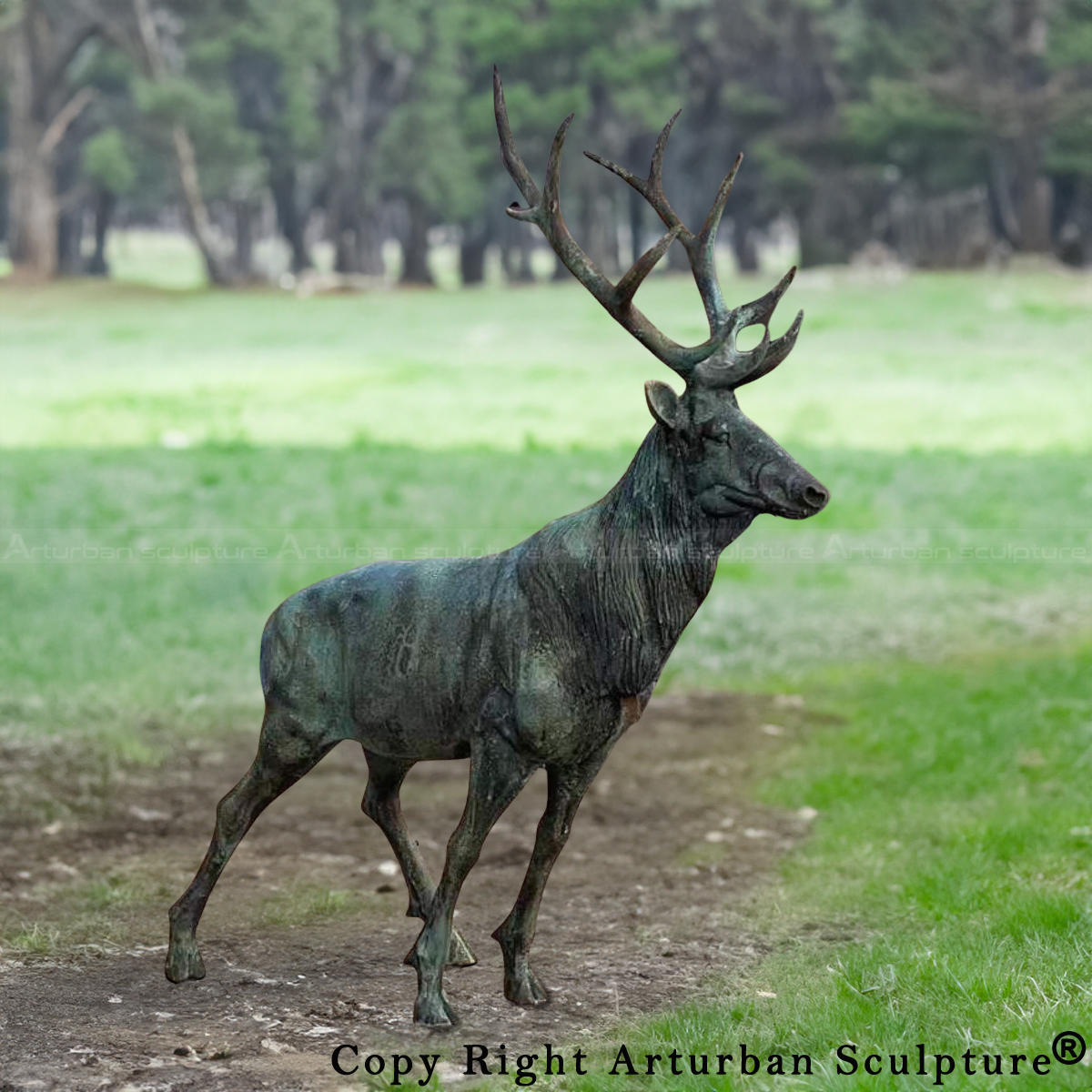 Skyfall Deer Statue