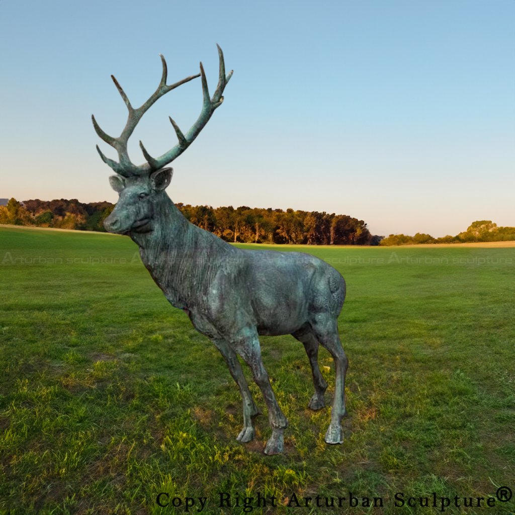 Large Stag Statue
