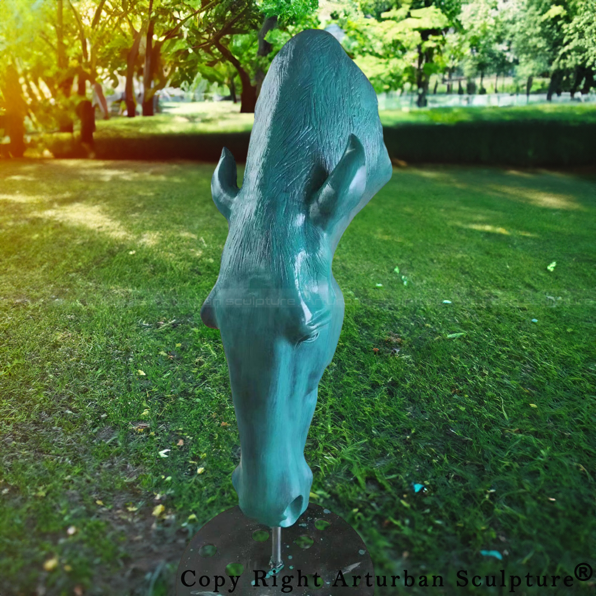 Big Horse Head Statue