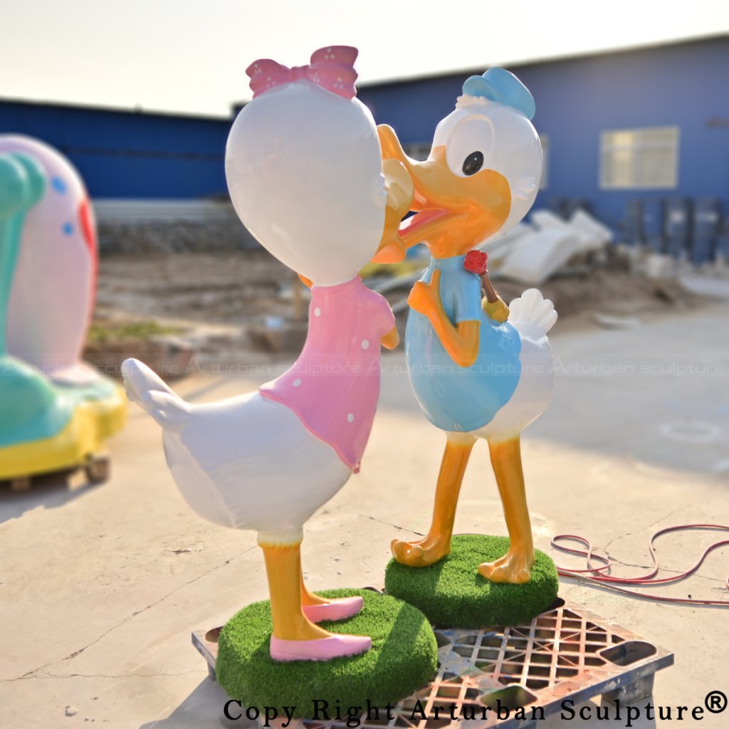 big donald duck with daisy duck decoration