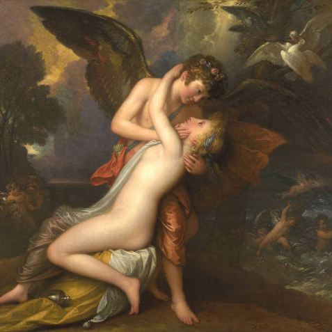 scene from the myth of cupid and psyche