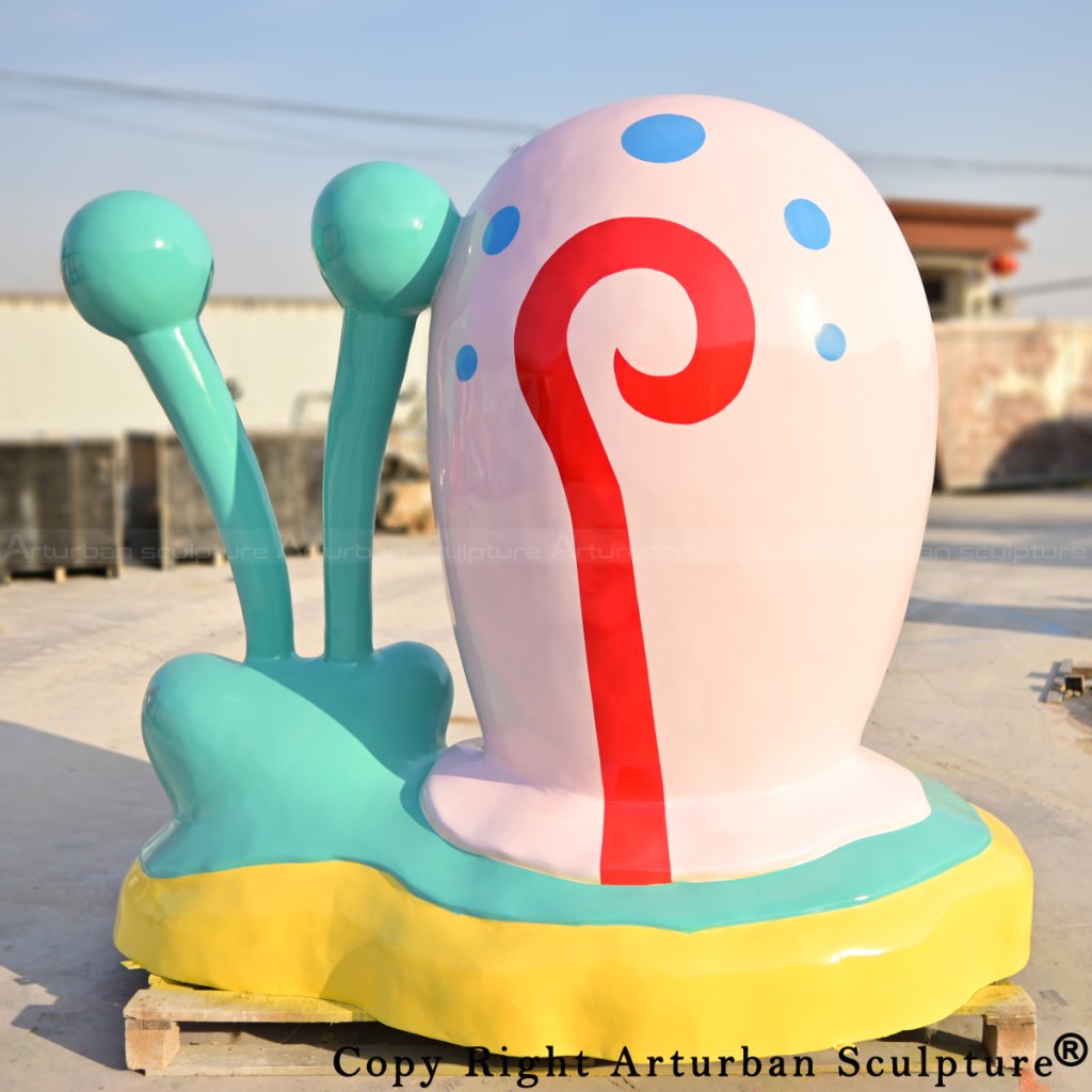 fiberglass Gary the Snail Statue