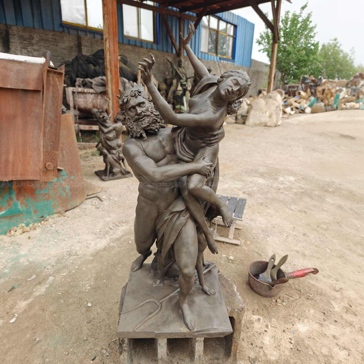 Bronze Statue of Persephone and Hades