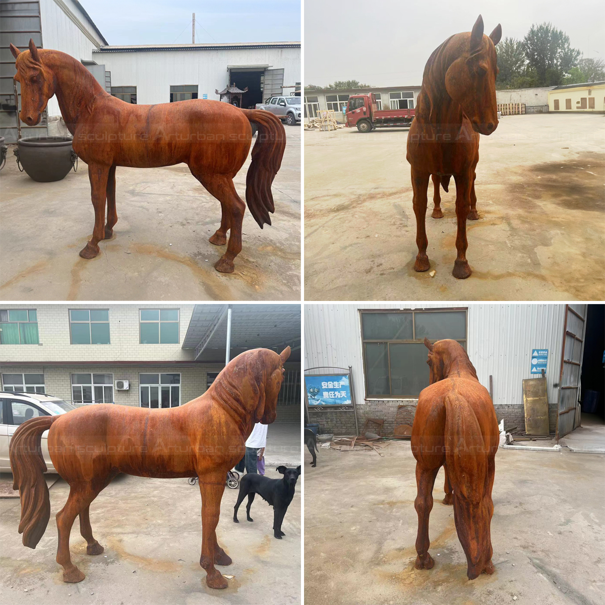 Cast Iron Horse Statues for Sale