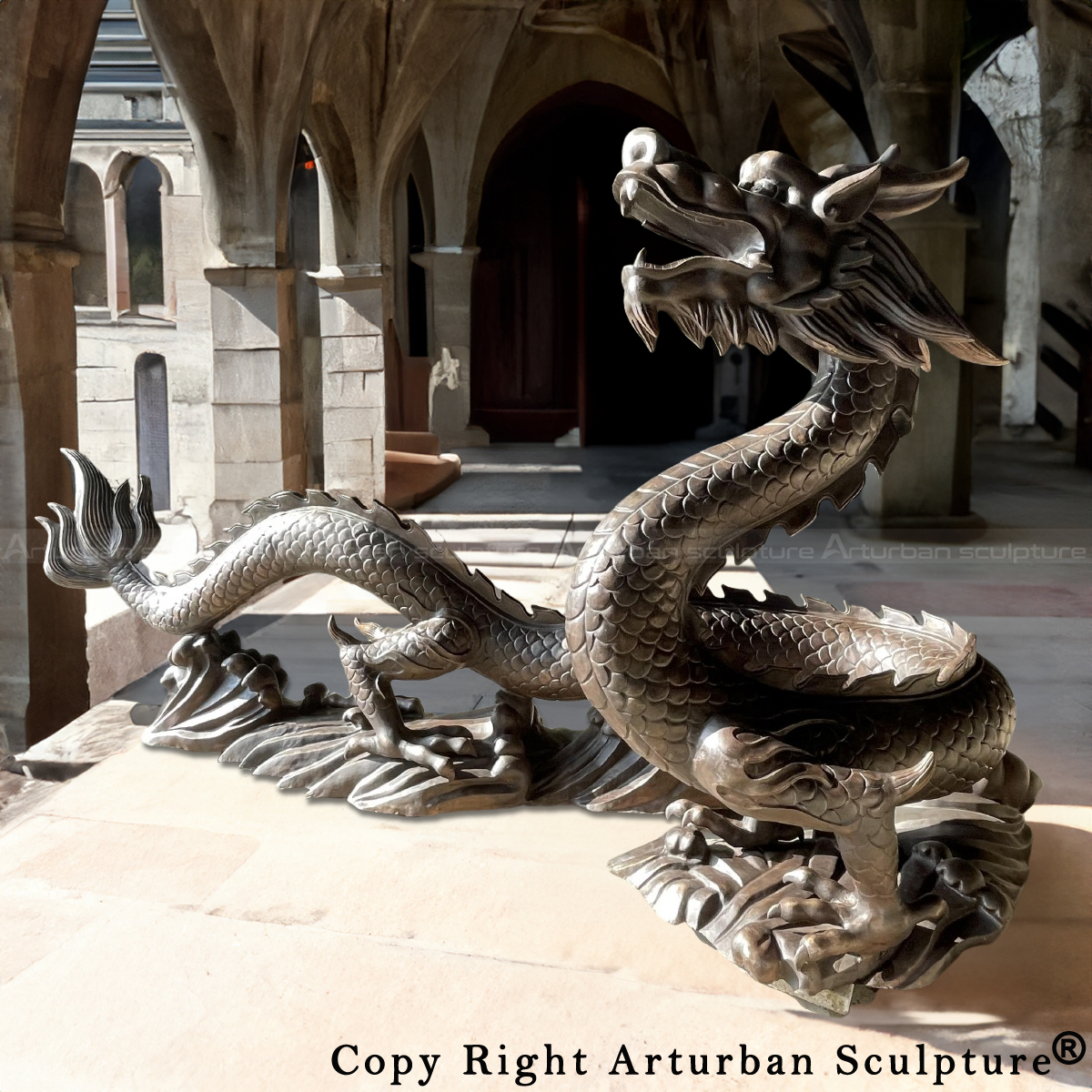 Chinese Dragon bronze Fountain