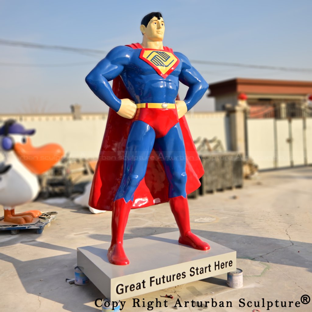 fiberglass superman sculpture