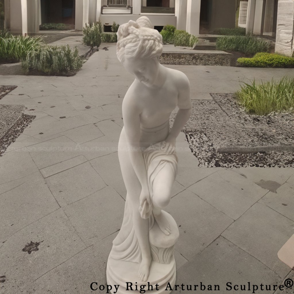 marble Aphrodite Bathing Sculpture
