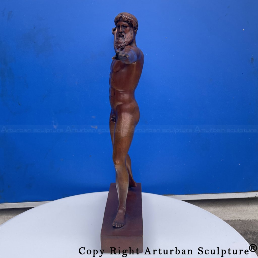 Side view of the Artemision Bronze Zeus or Poseidon