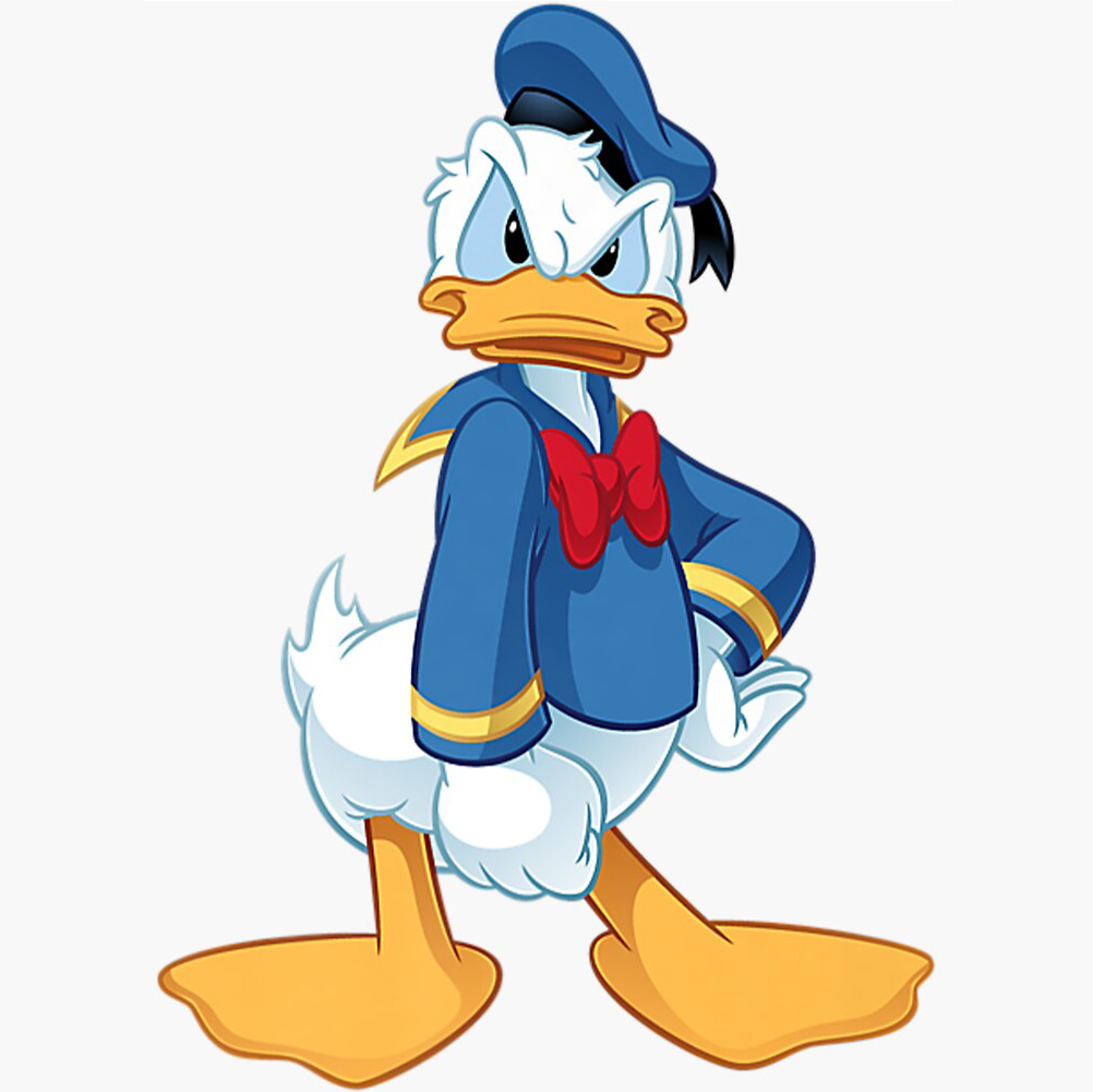donald duck is angry