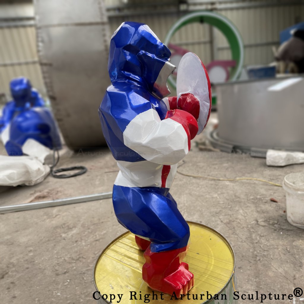 side view of fiberglass Captain King Kong Statue