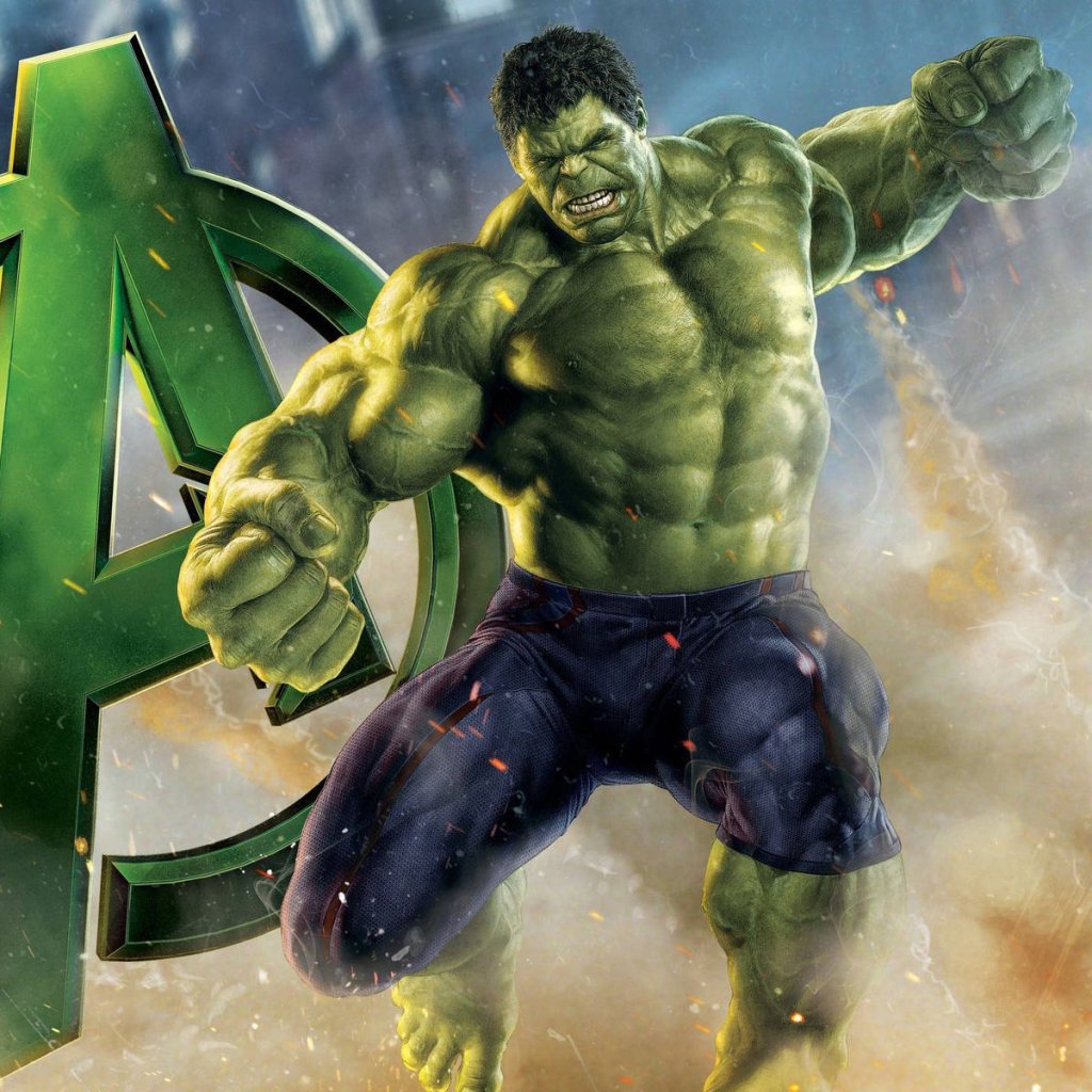 The Hulk in a fighting pose