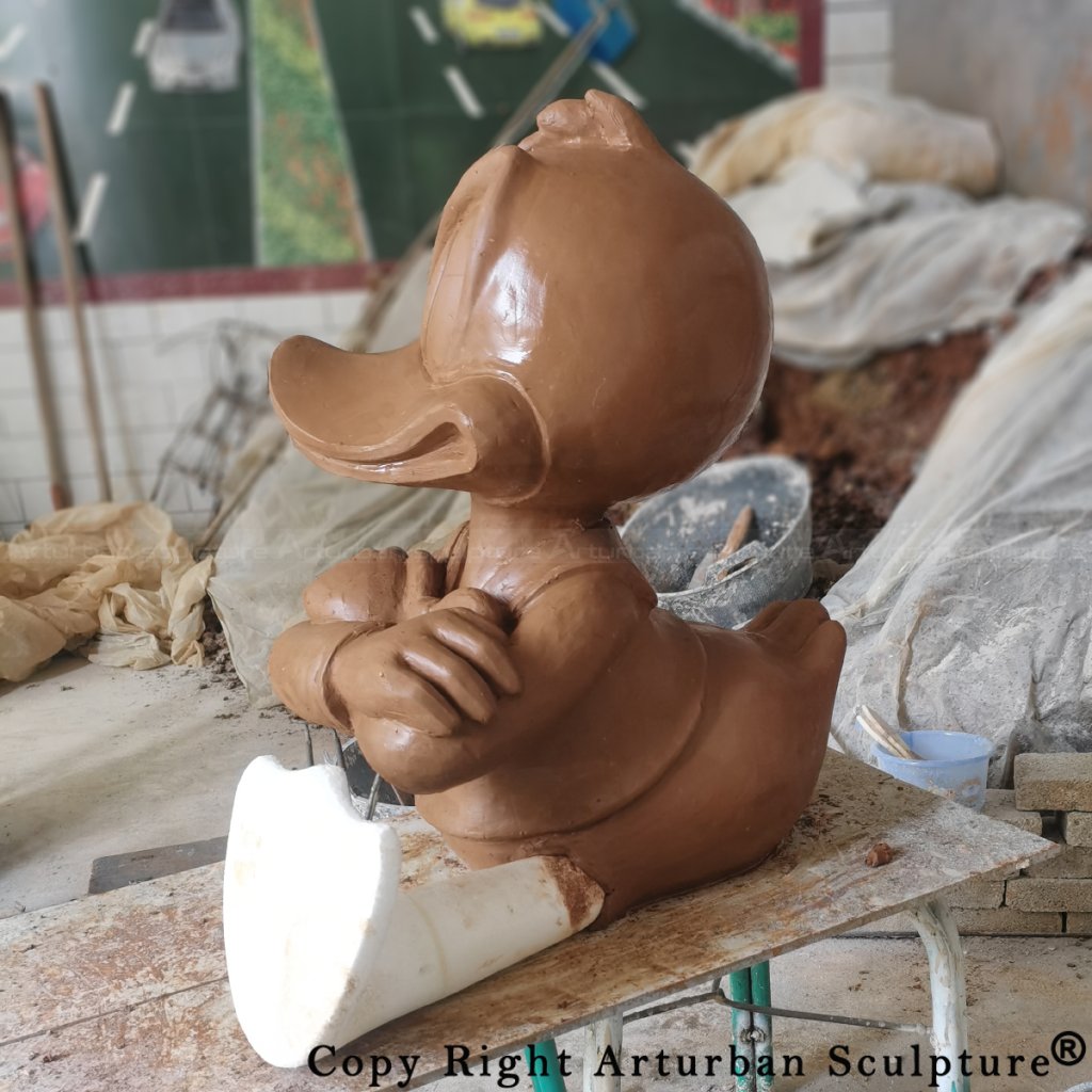 clay mold of Donald Duck Ornament