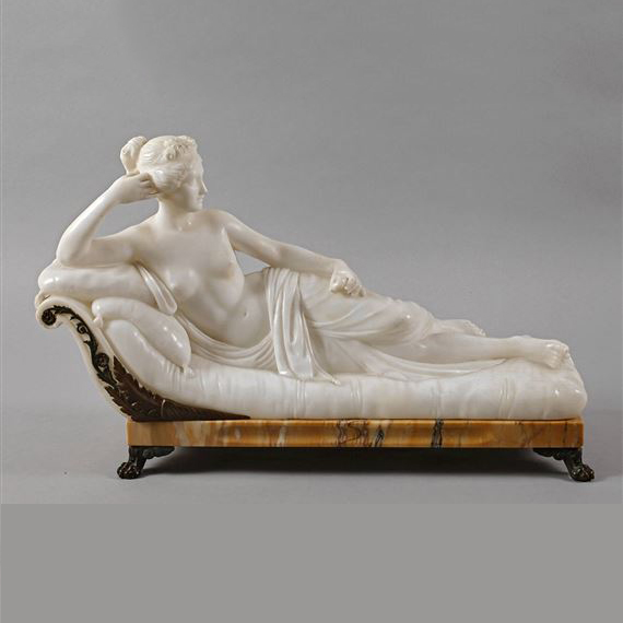 Venus Victrix showing Reclining Venus on a chaise longue