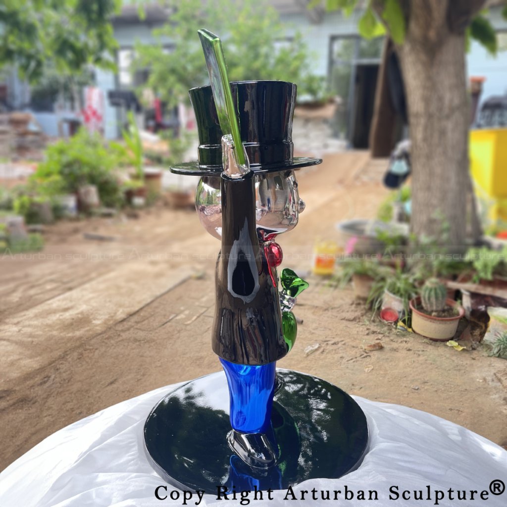 Monopoly Man sculpture side view