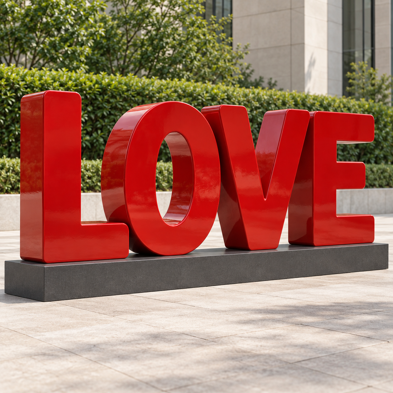 red love statue