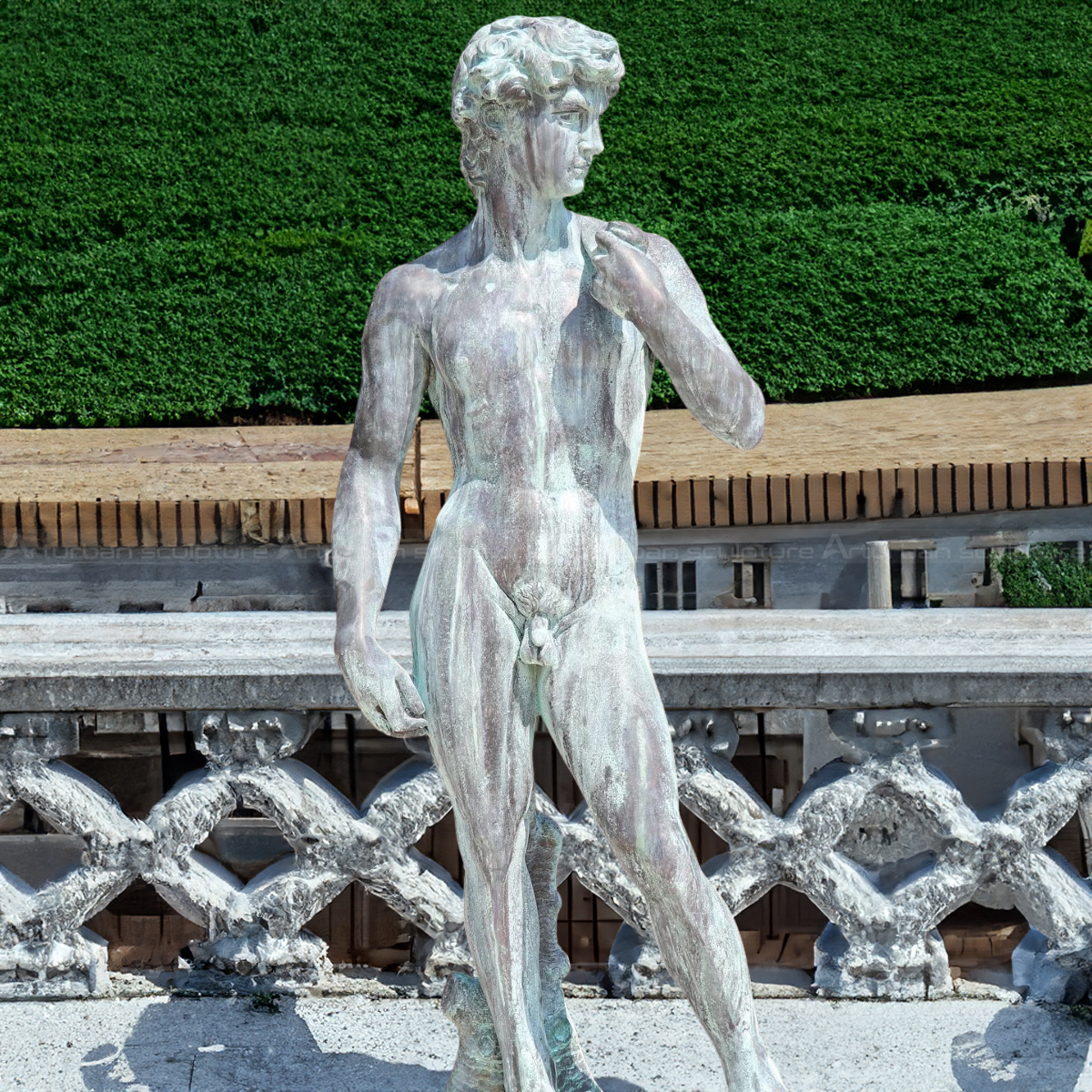 Bronze David statue after Michelangelo