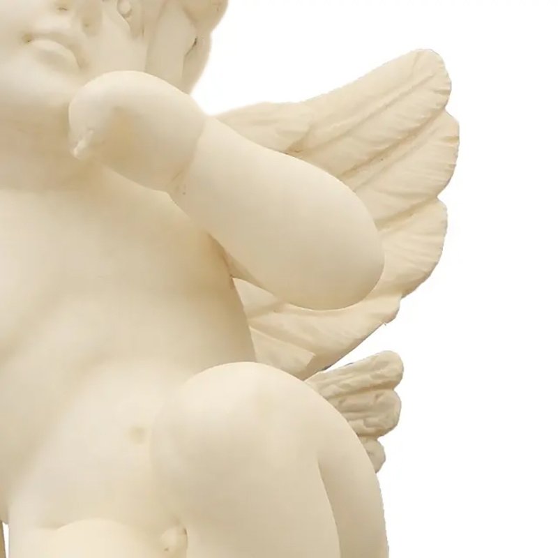 Close-up of Resin Cherub Statue
