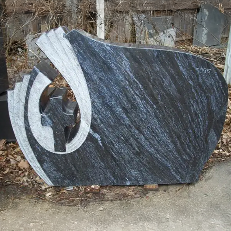 Granite Memorial Headstones with cross design