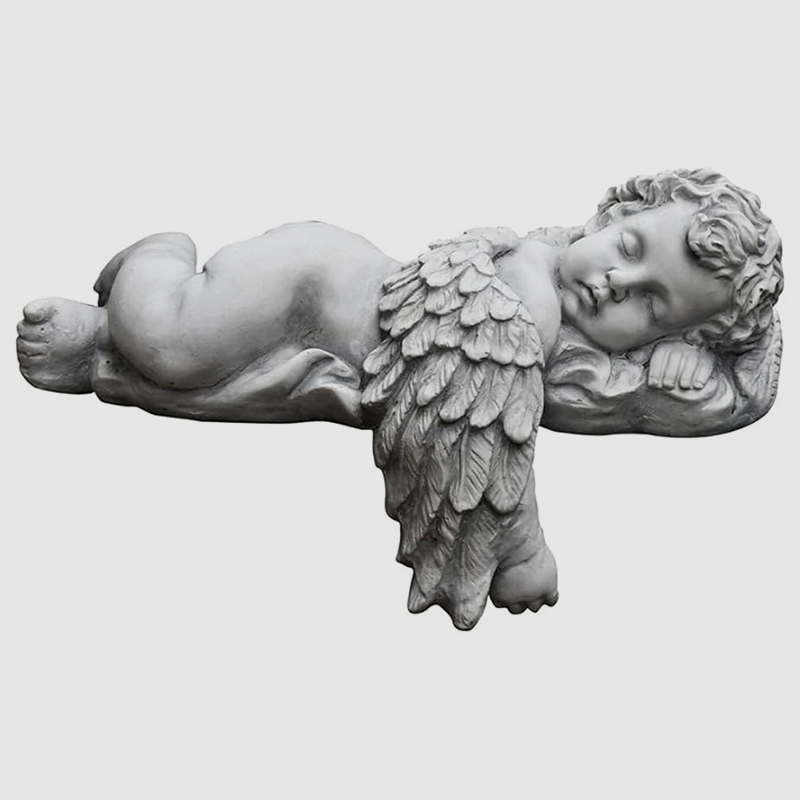 Sleeping Cherub Garden marble Statue