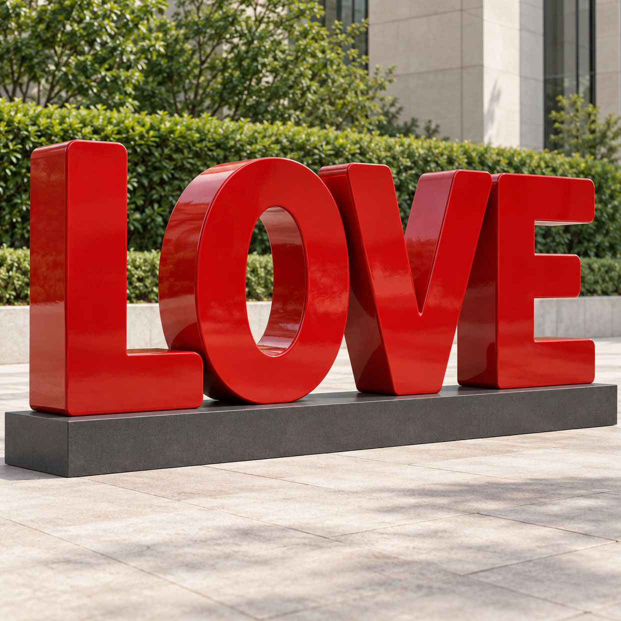 red love sculpture